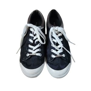 Black and White Coach Sneakers